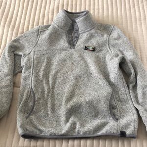 LL Bean, Grey Fleece, Medium Petite